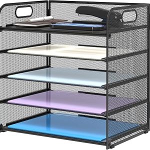 5 Trays Paper Organizer Letter Tray
