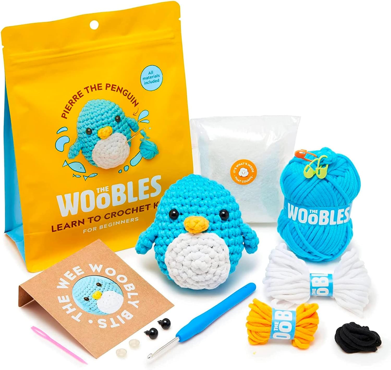Woobles Beginners Crochet Kit – Pierre The Penguin