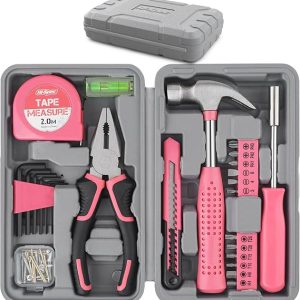 Hi-Spec Tool Set 25pc Pink Household DIY Tool